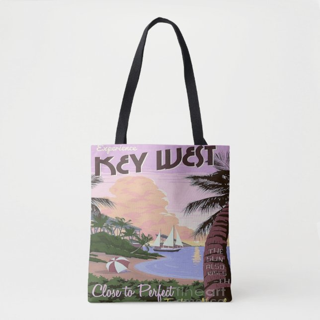 Key West Florida reser toto hänger lös Tygkasse (Framsida)