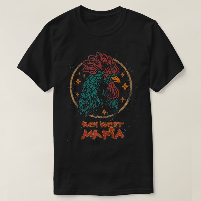 Key West, Florida  Rooster  T Shirt (Design framsida)