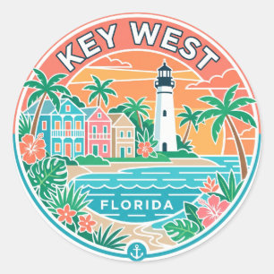 Key West, Florida Runt Klistermärke