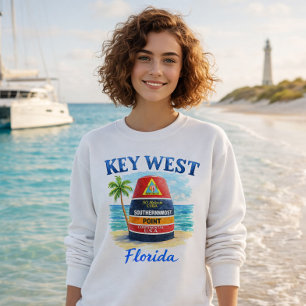 Key West Florida Solnedgång Ö Tröja