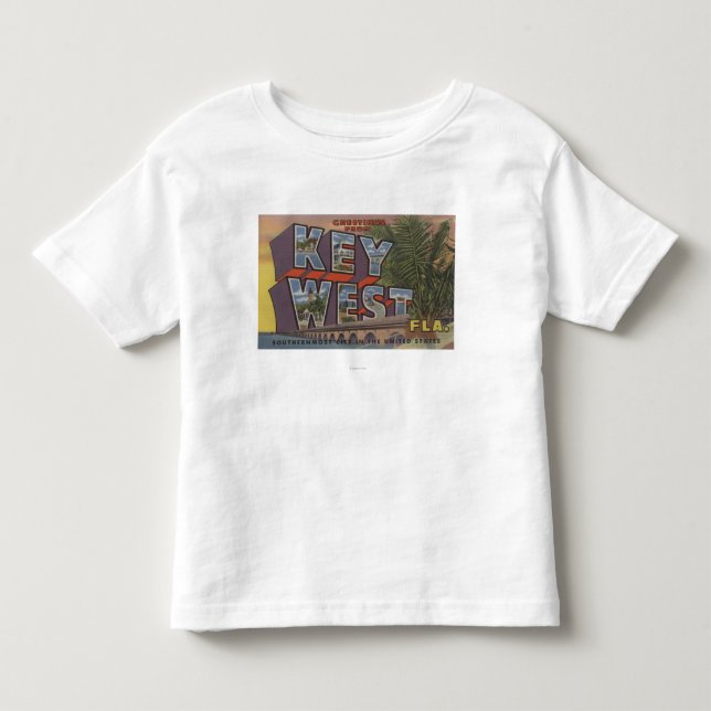 Key West Florida - stora brevplatser Tee Shirt (Framsida)