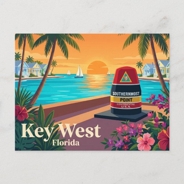 Key West Florida Vykort (Framsida)