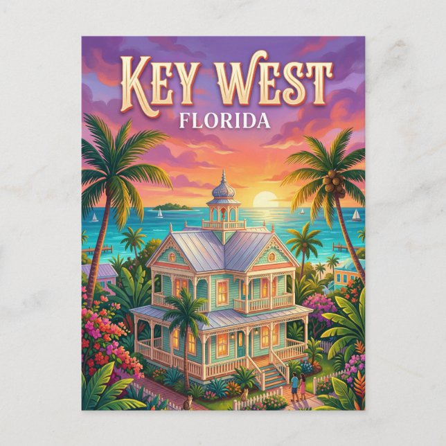 Key West Florida Vykort (Framsida)