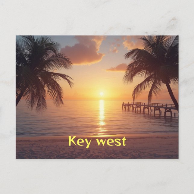 Key west florida vykort (Framsida)