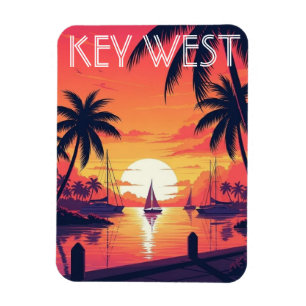 Key West Florida vykort Magnet