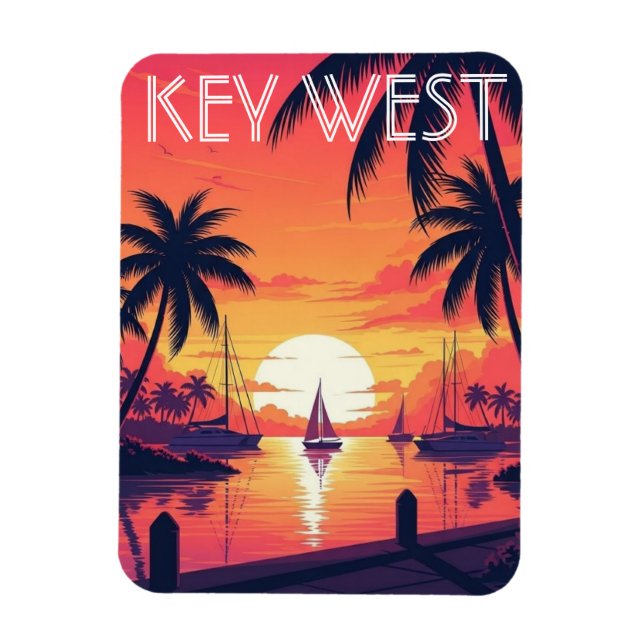 Key West Florida vykort Magnet (Vertikal)