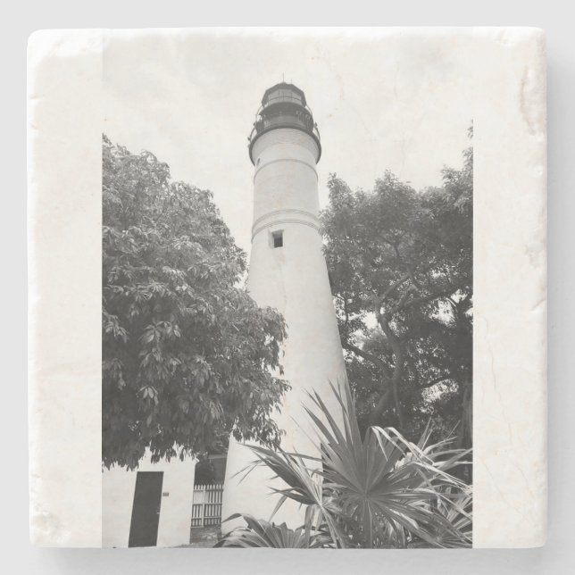 Key West Lighthouse Stone Coaster Stenunderlägg (Framsidan)