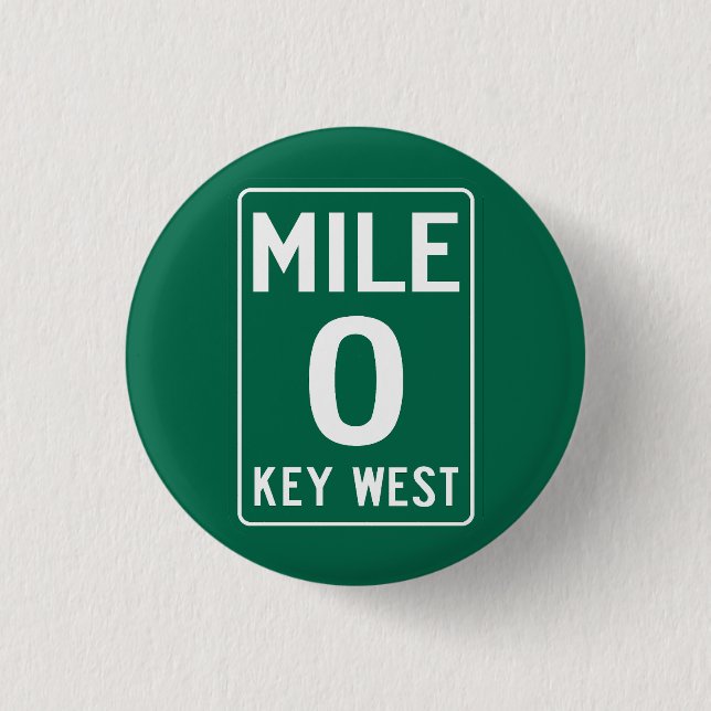 Key West Mile 0, Florida USA Knapp (Framsida)