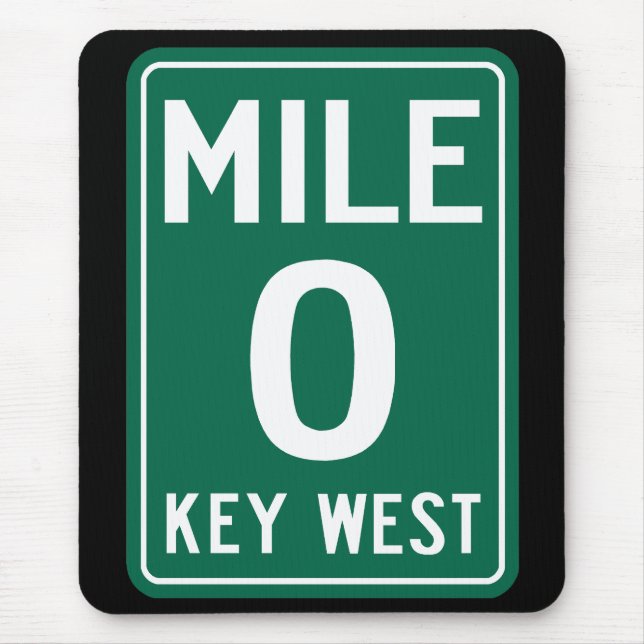 Key West Mile 0, Florida USA Musmatta (Framsidan)