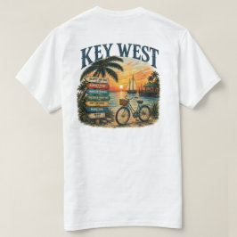 Key West Segelbåt Cykel Anvisningar T Shirt