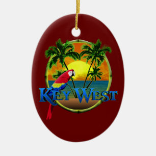Key West solnedgång Julgransprydnad Keramik
