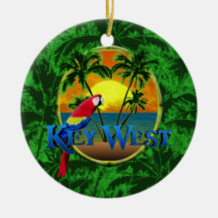 Key West solnedgång Julgransprydnad Keramik