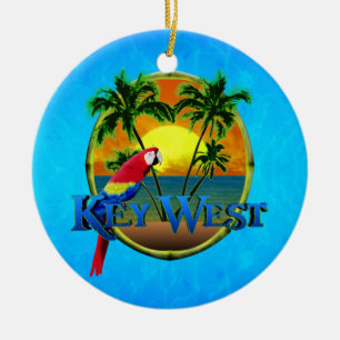 Key West solnedgång Julgransprydnad Keramik