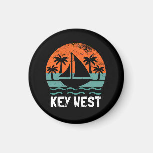 Key West Solnedgång Retro Semester Magnet