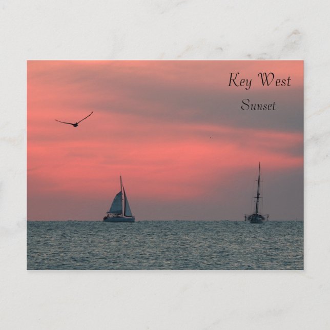 Key West solnedgångvykort Vykort (Framsida)