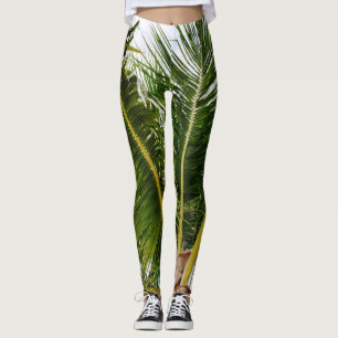 Key West som är tropiskt, palmträd Leggings