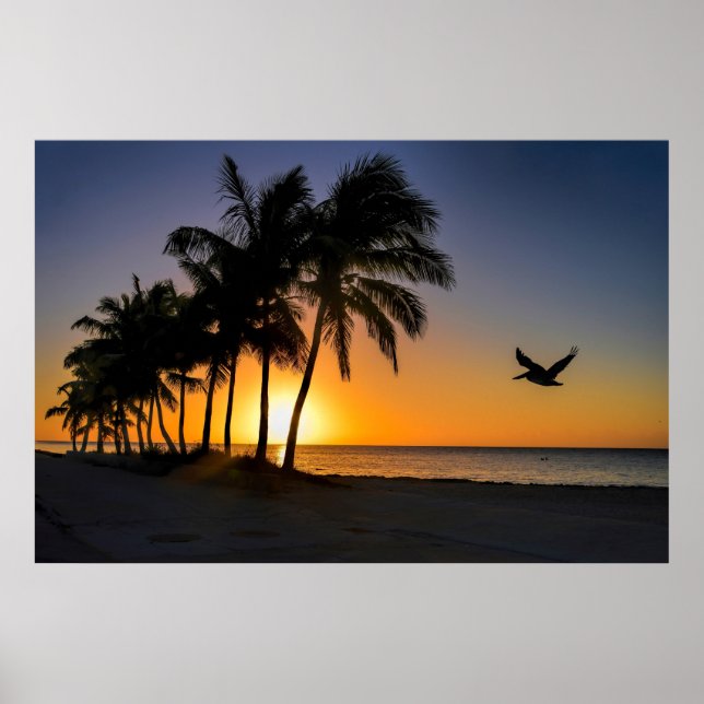 Key West Sunrise Tropical Paradise Poster (Framsidan)