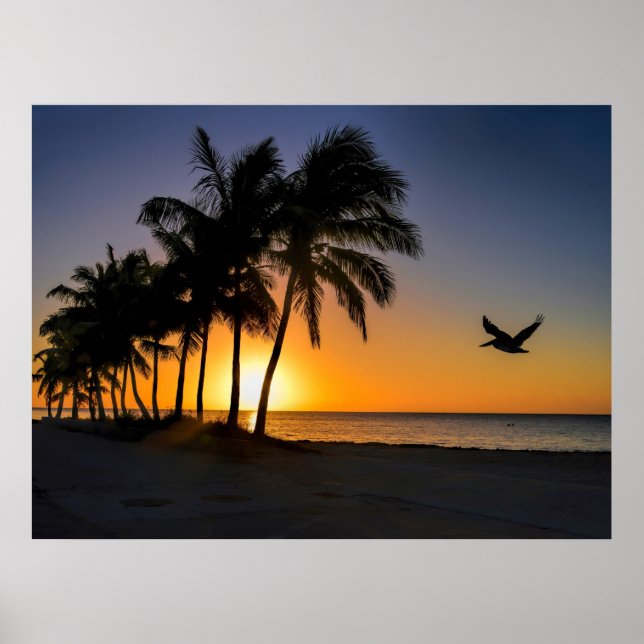 Key West Sunrise Tropical Paradise Poster (Framsidan)