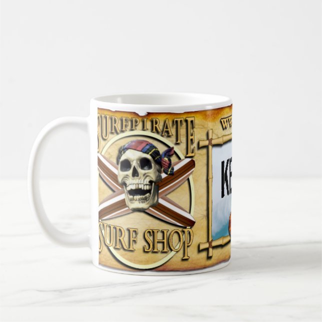 Key West surfa shoppar muggen Kaffemugg (Vänster)