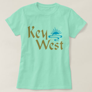 Key West t-skjorta med solnedgångdesign T Shirt