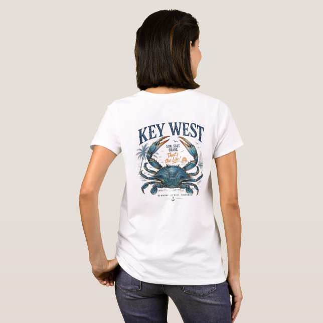Key West Tack För Livet! T Shirt (Hel baksida)