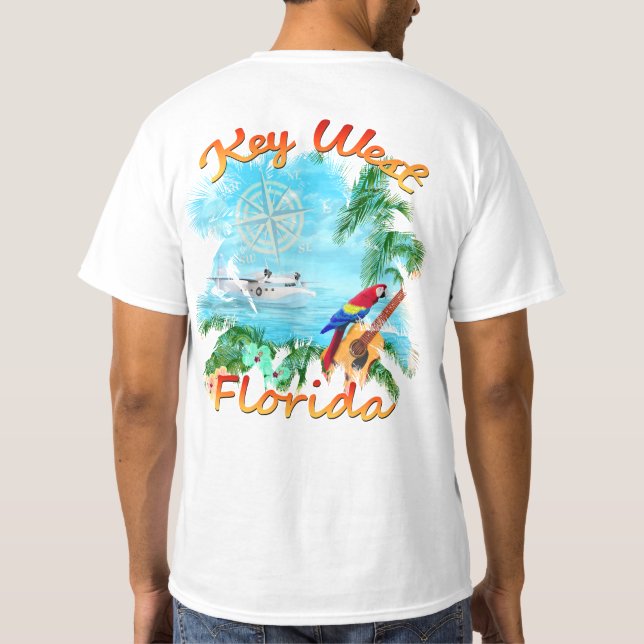 Key West tropisk sten T-shirt (Baksida)