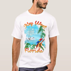 Key West tropisk sten Tee Shirt
