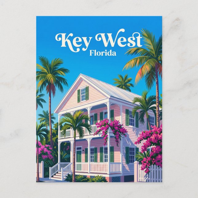Key West USA Vykort (Framsida)