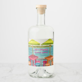 Key West Vibes Möhippe Helg Spritflaskor Etikett