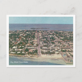 Key West Vintage Flygfoto Cirka 1960-talet Vykort