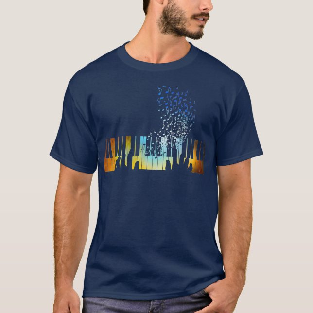 Keyboard Piano  Gift for Men Women Kids T Shirt (Framsida)