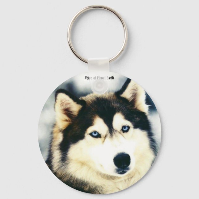 Keychain 9 - Alaska Husky Nyckelring (Framsida)