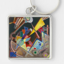 KEYCHAIN - Abstrakten "Tiefes Braun" - Kandinsky
