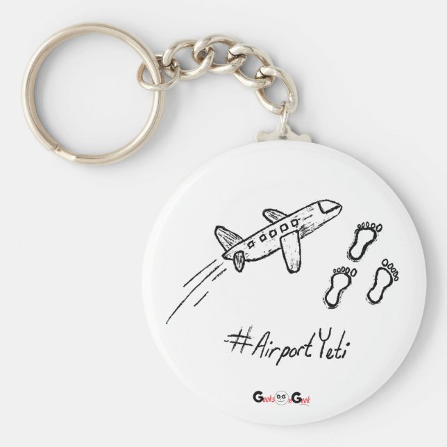 Keychain ’Airport Yeti’ Nyckelring (Framsidan)