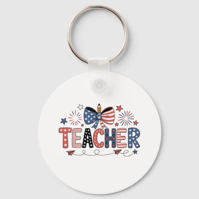 Keychain- America 250th Anniversary  Patriotic Nyckelring (Framsida)