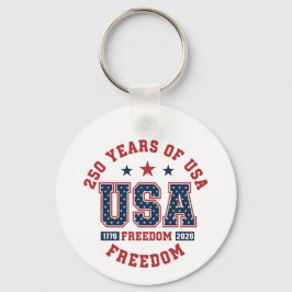Keychain-America Patriotic 250th Anniversary Nyckelring