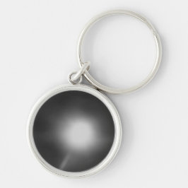 KEYCHAIN ART DESIGN STIL RUND SILVERFÄRGAD NYCKELRING