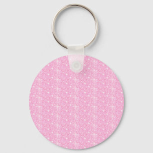 Keychain Baby Rosa Glitter Nyckelring
