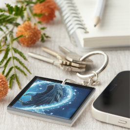 Keychain Bald Eagle Heart - Romantic Matching Soul