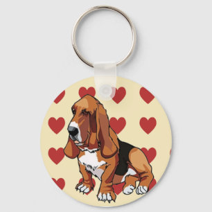 Keychain - Basset Hound Nyckelring