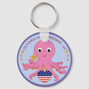 Keychain bläckfisk för en Preemie US Nyckelring