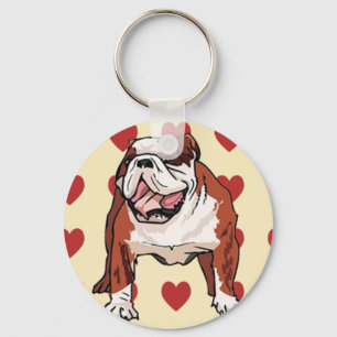 Keychain - bulldogg nyckelring