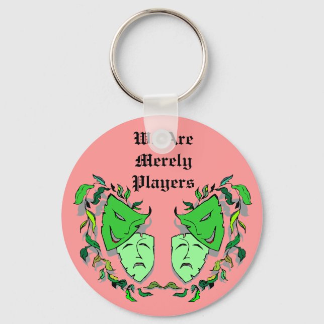KEYCHAIN DRAMA Masks Stage Actress QUEEN Nyckelring (Framsida)