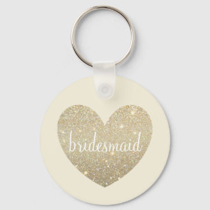 Keychain - Fab brudtärna för hjärta Nyckelring