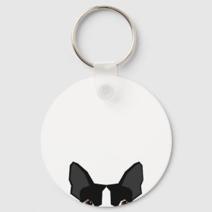 Keychain för Boston Terrierhund Nyckelring