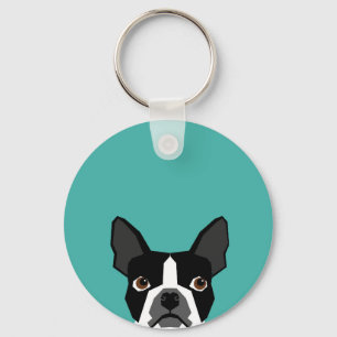 Keychain för Boston Terrierhund Nyckelring