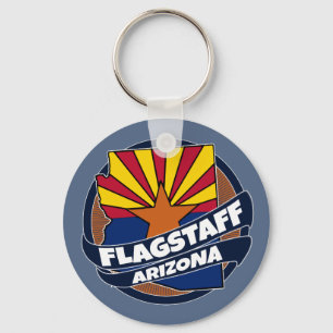Keychain för bristning för FlagstaffArizona flag Nyckelring