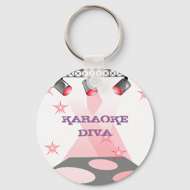 KEYCHAIN FOR DRAMA KARAOKE DIVA QUEEN NYCKELRING (Framsida)