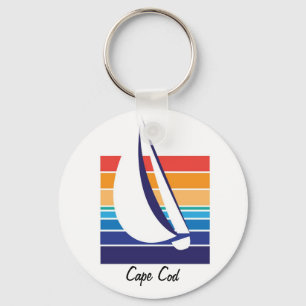 Keychain för fartygfärgSquare_Cape torsk Nyckelring
