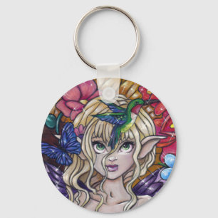 Keychain för hummingbird "för morgondagg" felik nyckelring